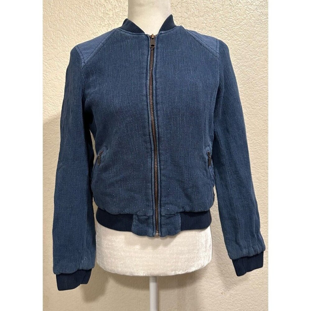 Fossil Blue Bomber Jacket
